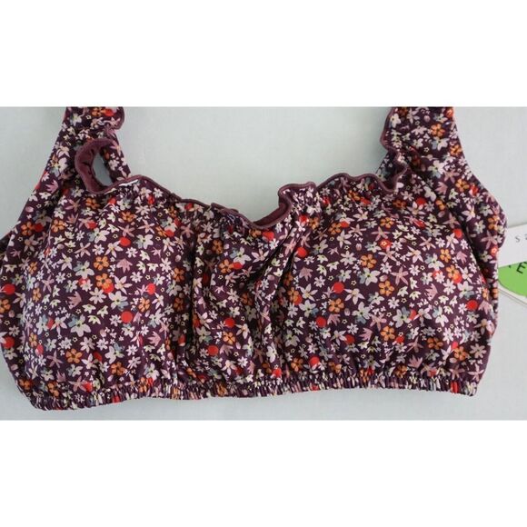 Sanctuary SAMG22129 Small Retrograde Micro Garden Square Neck Bralette Swim Top - Picture 4 of 9